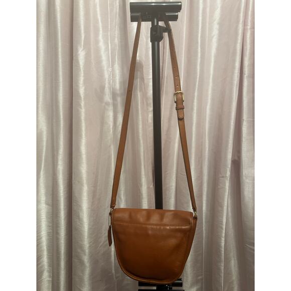 Vintage 1998 Coach 6834 British Tan Small Saddle Bag Crossbody – Restored - Picture 16 of 16